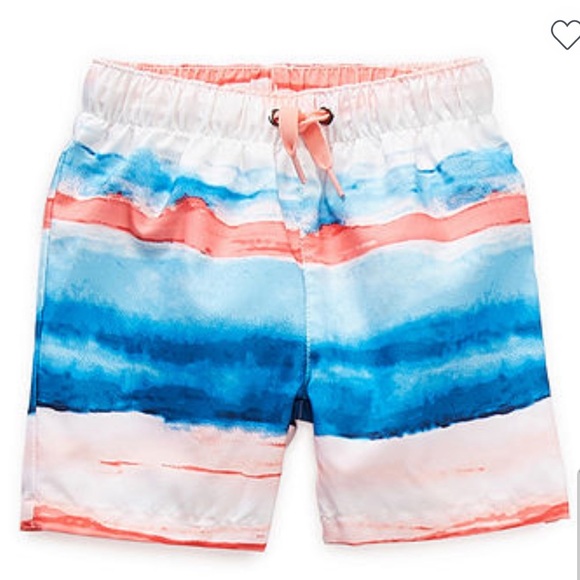 Peyton & Parker Baby Boys Striped Swim Trunks - Picture 1 of 2